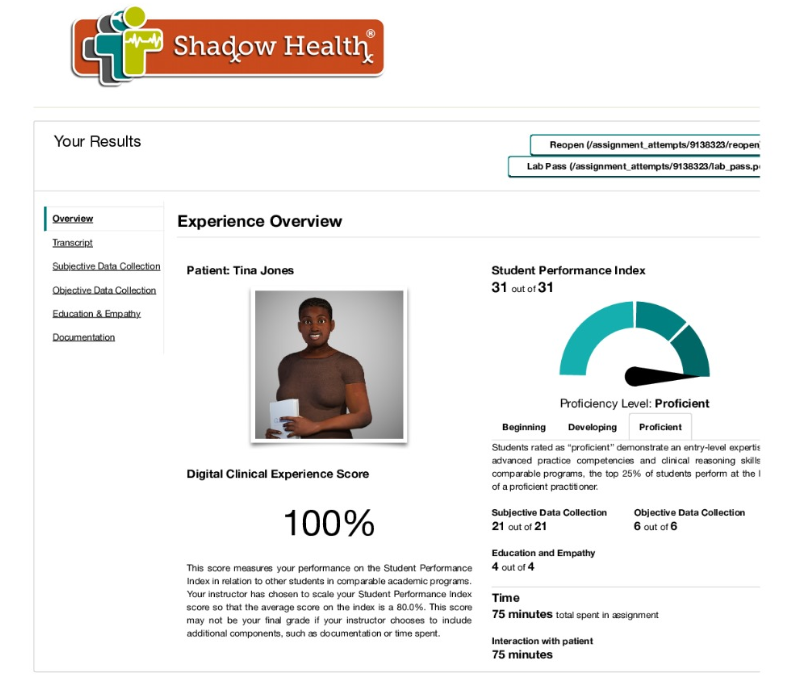 shadow health image